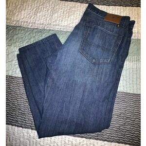 Lucky Brand Authentic Skinny Men's Denim Button Fly Jeans 38x30 Blue Cotton